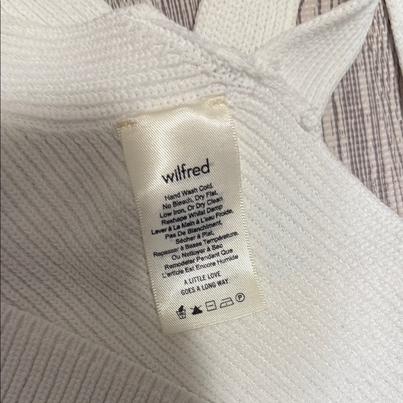 Wilfred Ivory Knit Halter Tie Up Tank Top - Picture 6 of 6